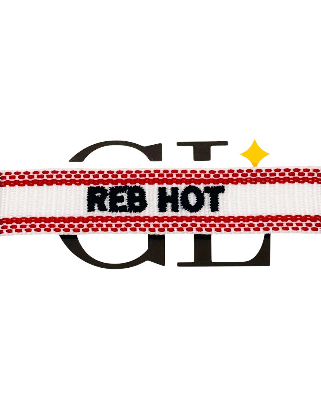 Reb Hot Team Tassel Bracelet White Red and Navy