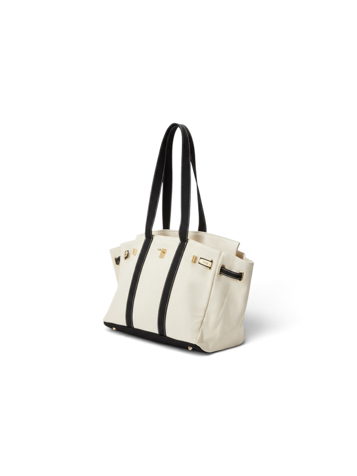 The Luxe Signature Tote- LONG STRAP Black