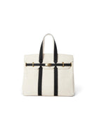 The Luxe Signature Tote- Short Handle Navy