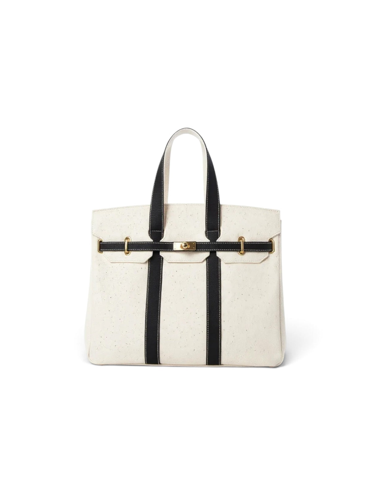 The Luxe Signature Tote- Short Handle Navy
