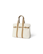 The Luxe Signature Tote- Short Handle Tan