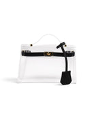 The Mini Andrea Clear Top Handle Bag Clear