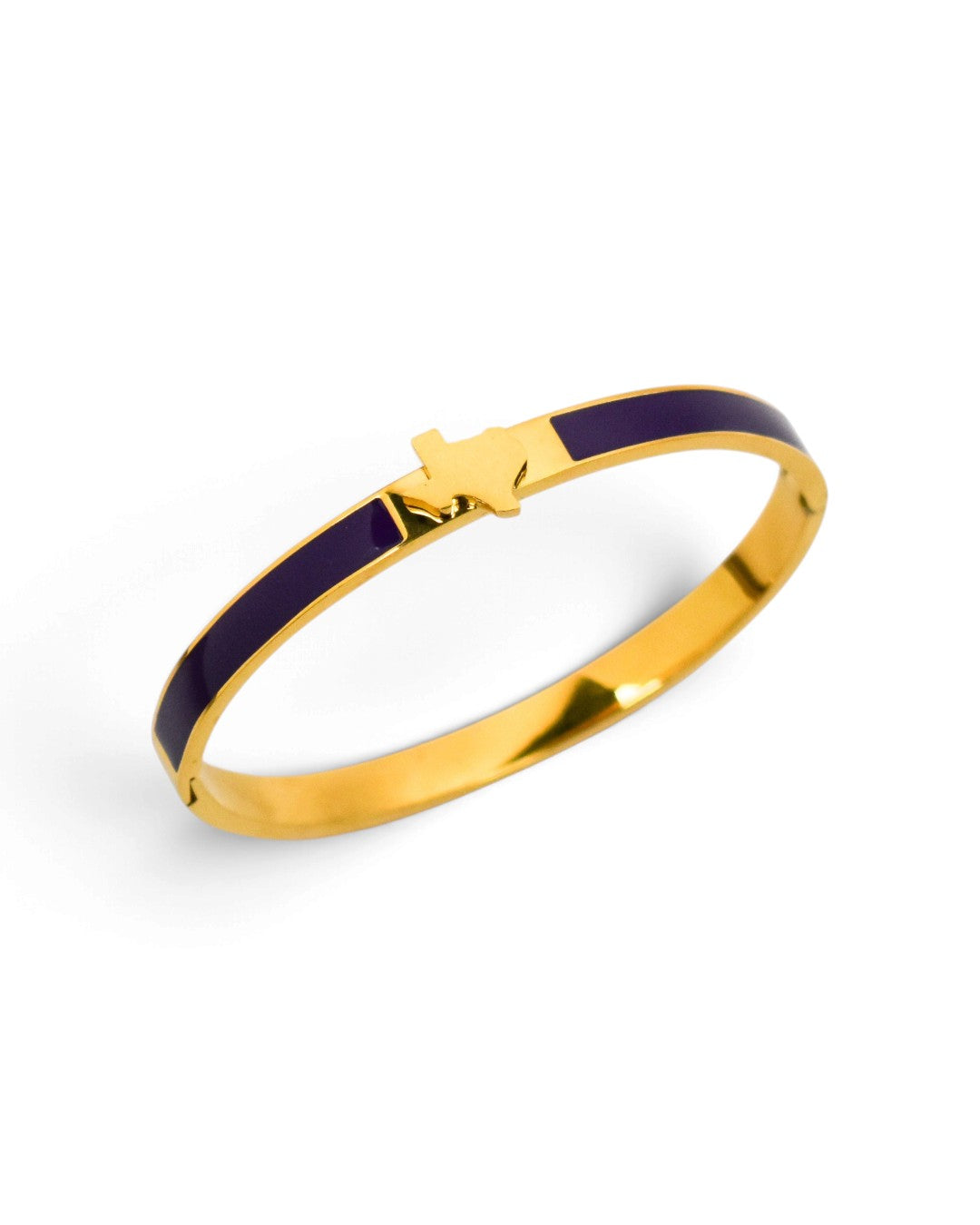 Texas Mini Map Bangle Purple
