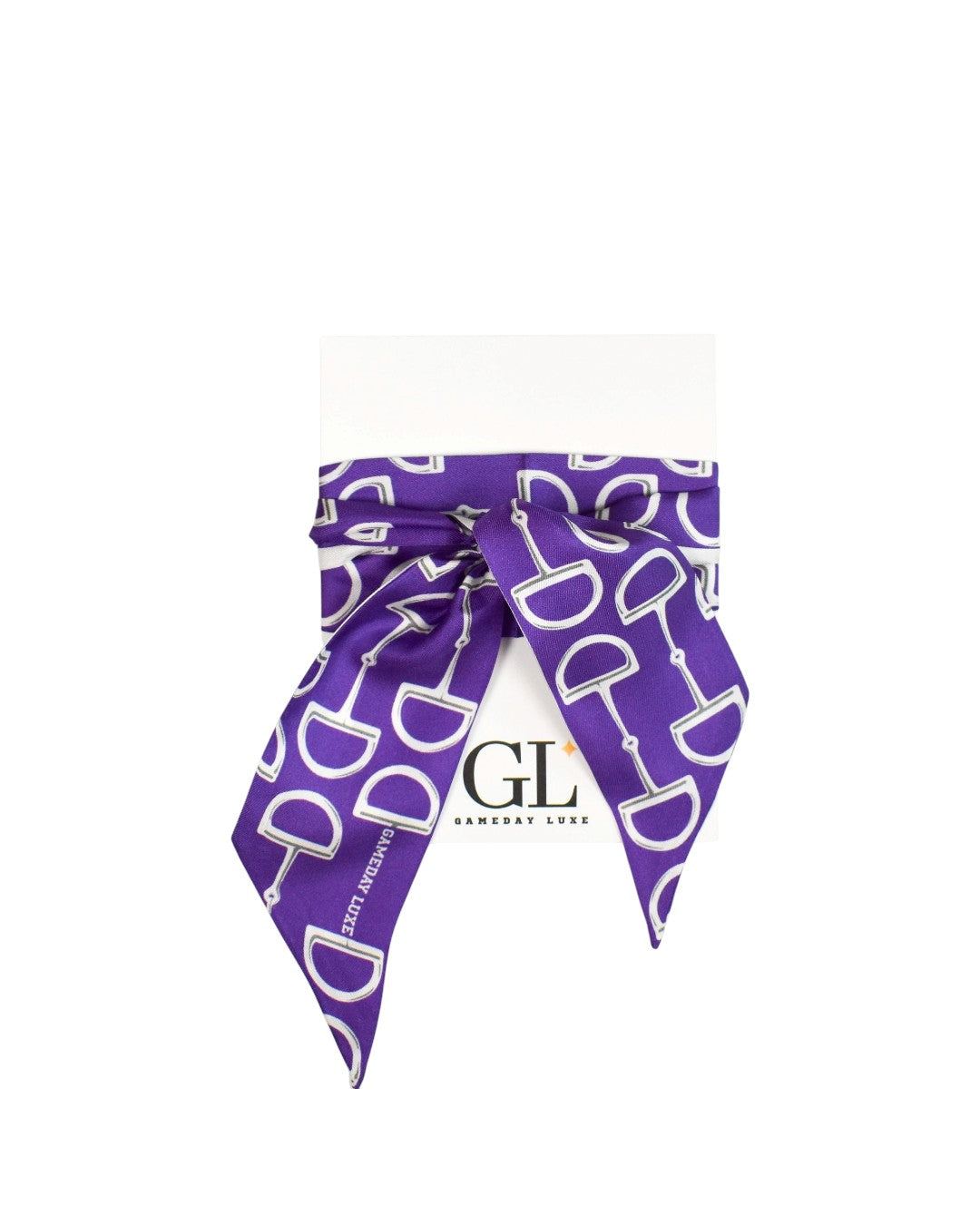 The Gameday Signature Scarf- Purple and White Purple and White