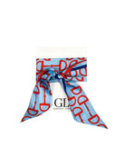 The Gameday Signature Scarf- Light Blue, Red, and Navy Light Blue, Red, and Navy