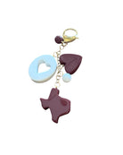 Luxe League Bag Charm Texas Edition - Maroon Maroon