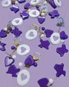 Luxe League Bag Charm Texas Edition- Purple Purple