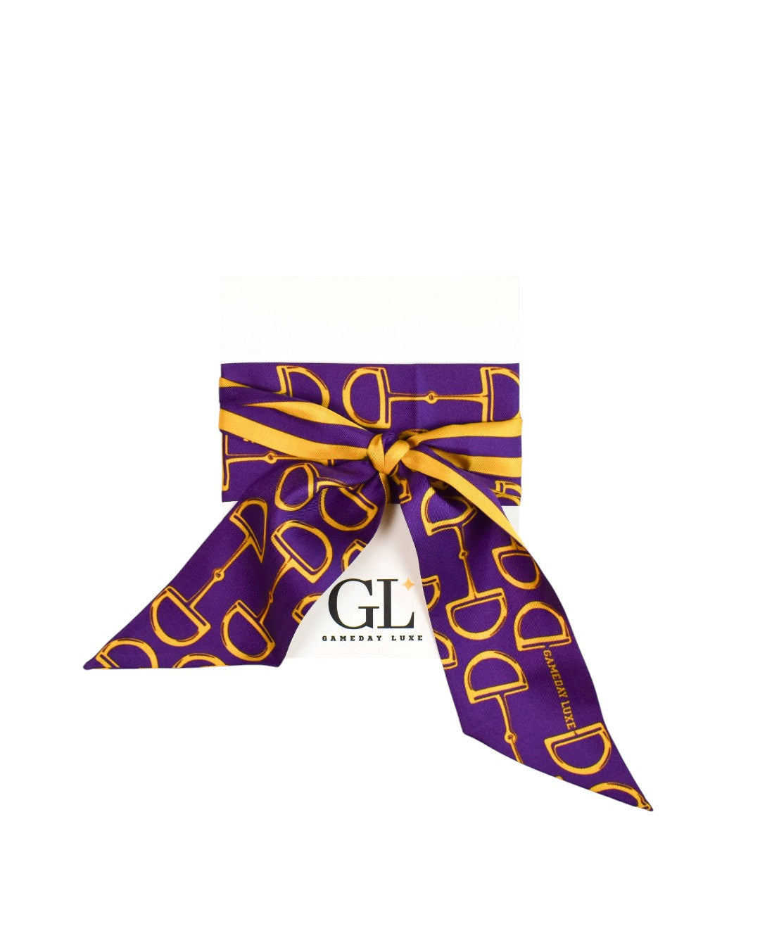 The  Gameday Signature Scarf- Purple And Yellow Gold Purple And Yellow Gold