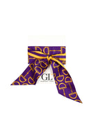 The  Gameday Signature Scarf- Purple And Yellow Gold Purple And Yellow Gold
