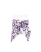 The  Gameday Signature Scarf - White and Purple White and Purple