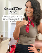 The Gameday Signature Scarf - Crimson And White Crimson And White
