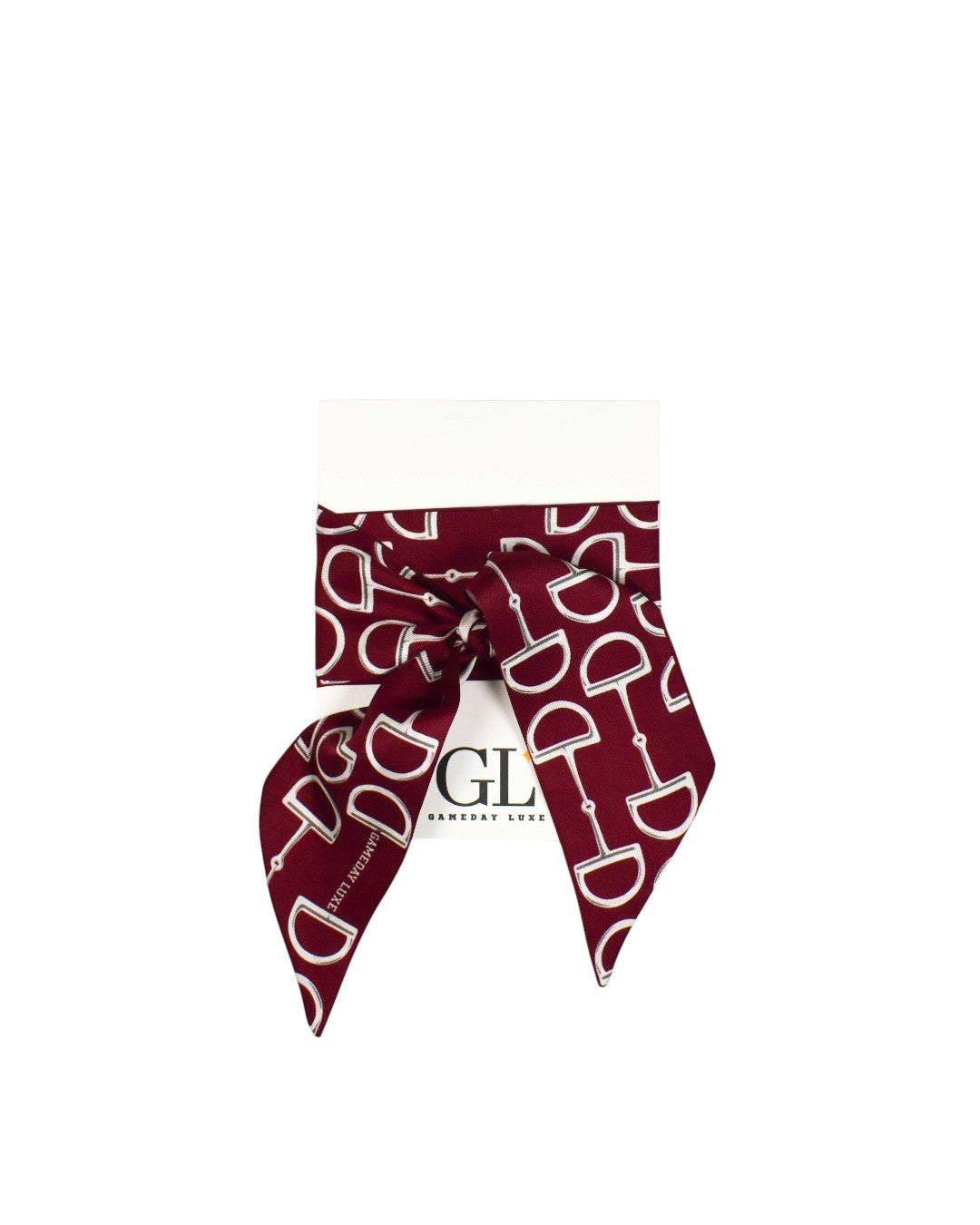 The Gameday Signature Scarf - Burgundy And White Burgundy And White