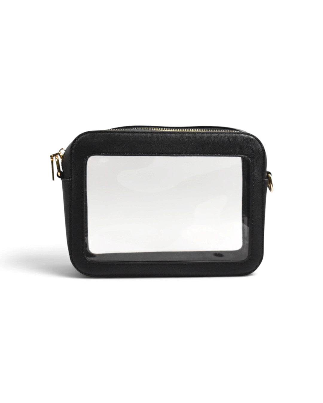 Michelle Clear Crossbody Handbag - Black Black