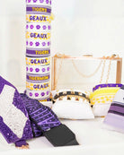 Tigers Purple And Gold Team Tassel Bracelet Purple And Gold