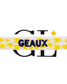 Geaux Team Tassel Bracelet White and Yellow