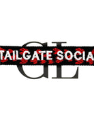 Tailgate Socialite Team Tassel Bracelet Black Red and White