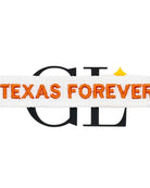 Texas Forever Team Tassel Bracelet White and Burnt Orange