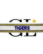 Tigers Bling Team Tassel Bracelet White Yellow and Purple