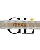 Texas Bling Team Tassel Bracelet Tan and Burnt Orange