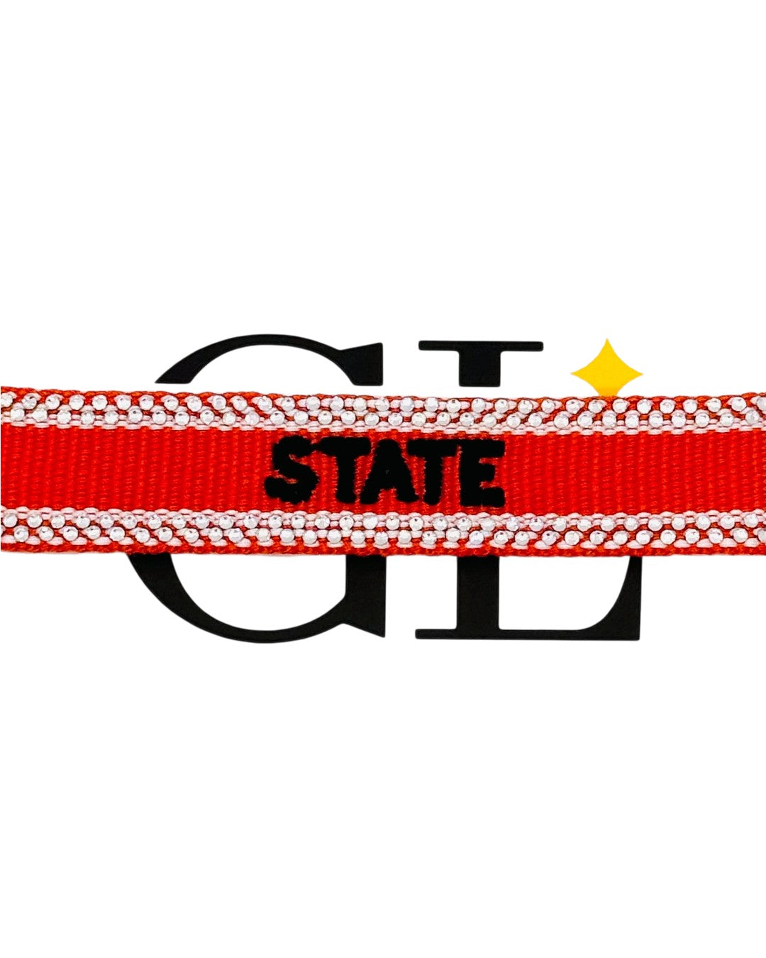 State Bling Team Tassel Bracelet Orange And Black