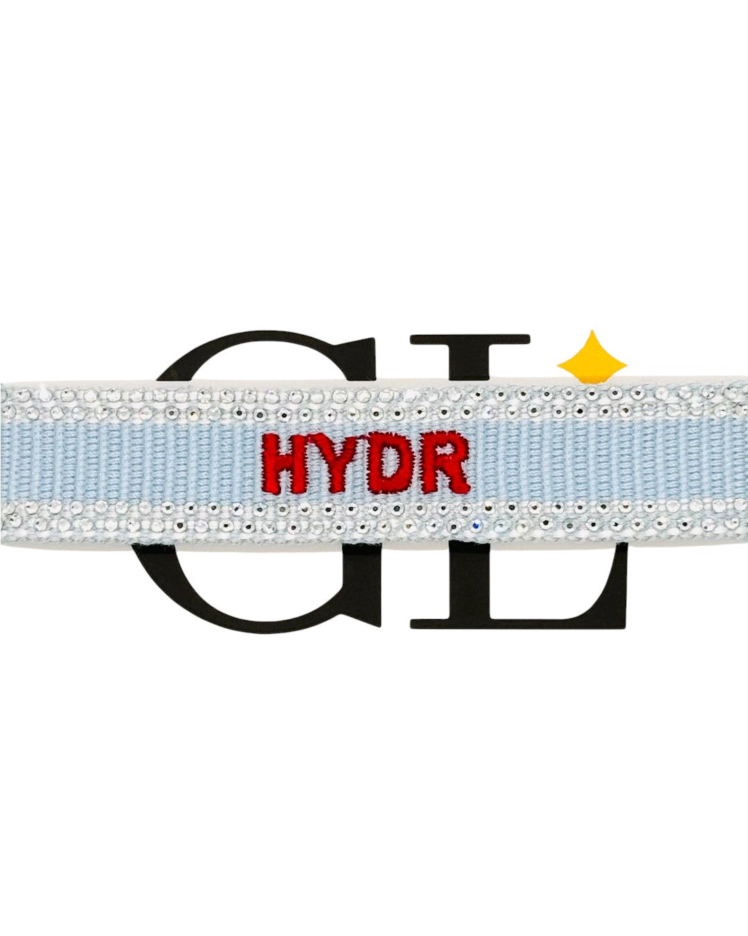 Hydr Bling Team Tassel Bracelet Light Blue and Red