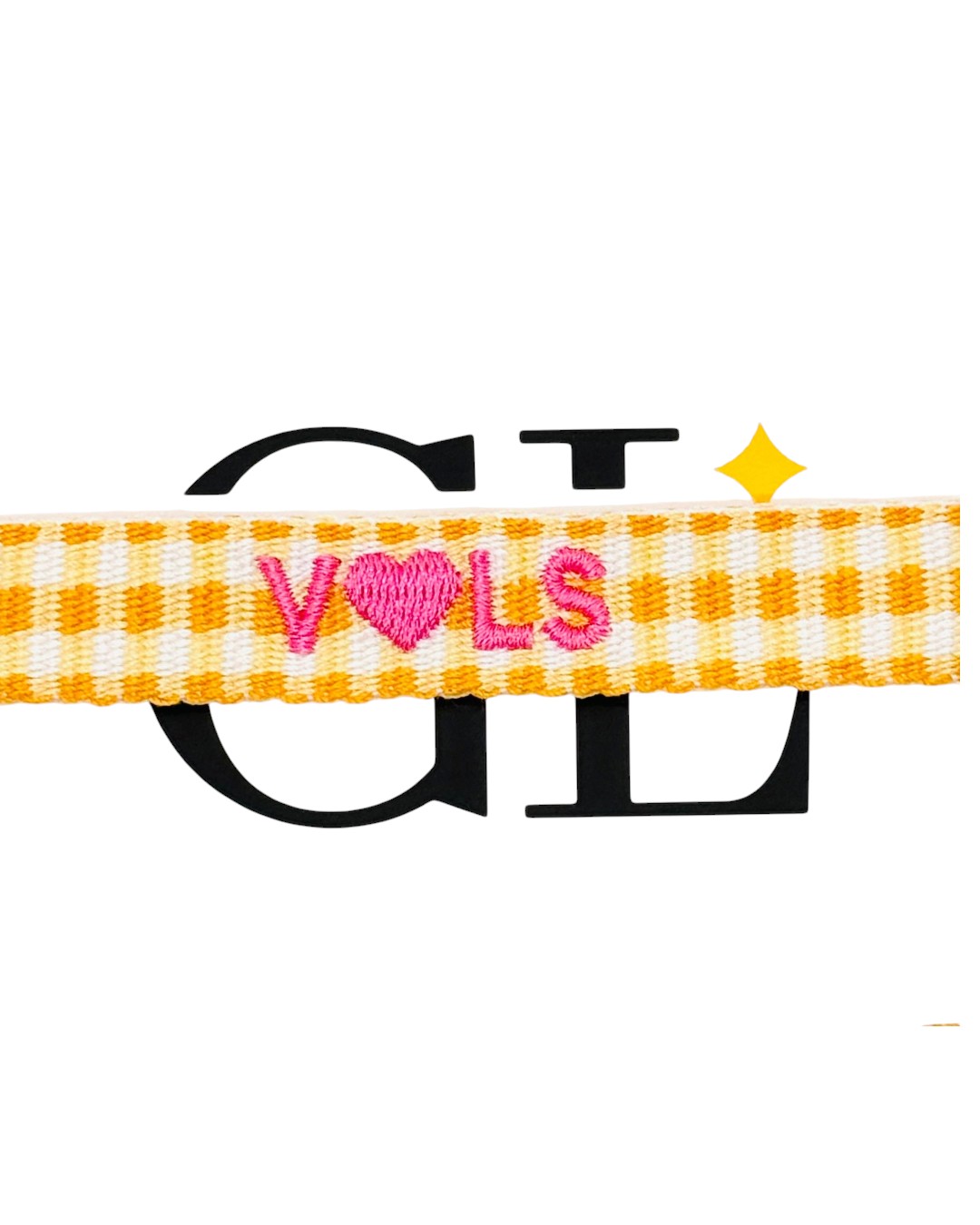 Love Vols Team Tassel Bracelet White Orange and Pink
