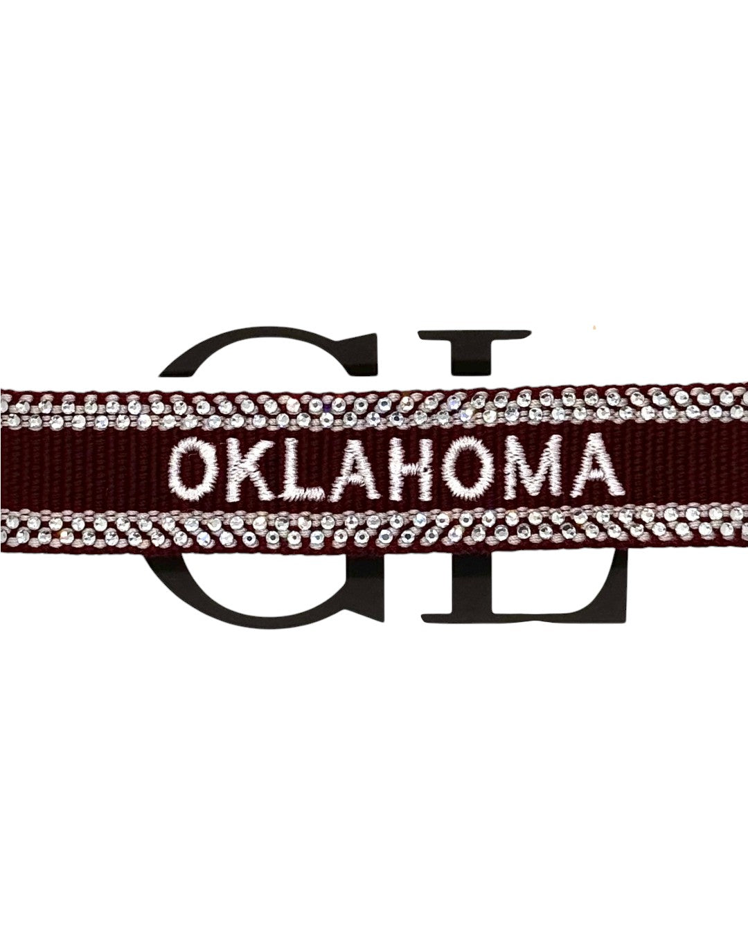 Oklahoma Bling Team Tassel Bracelet Crimson And White