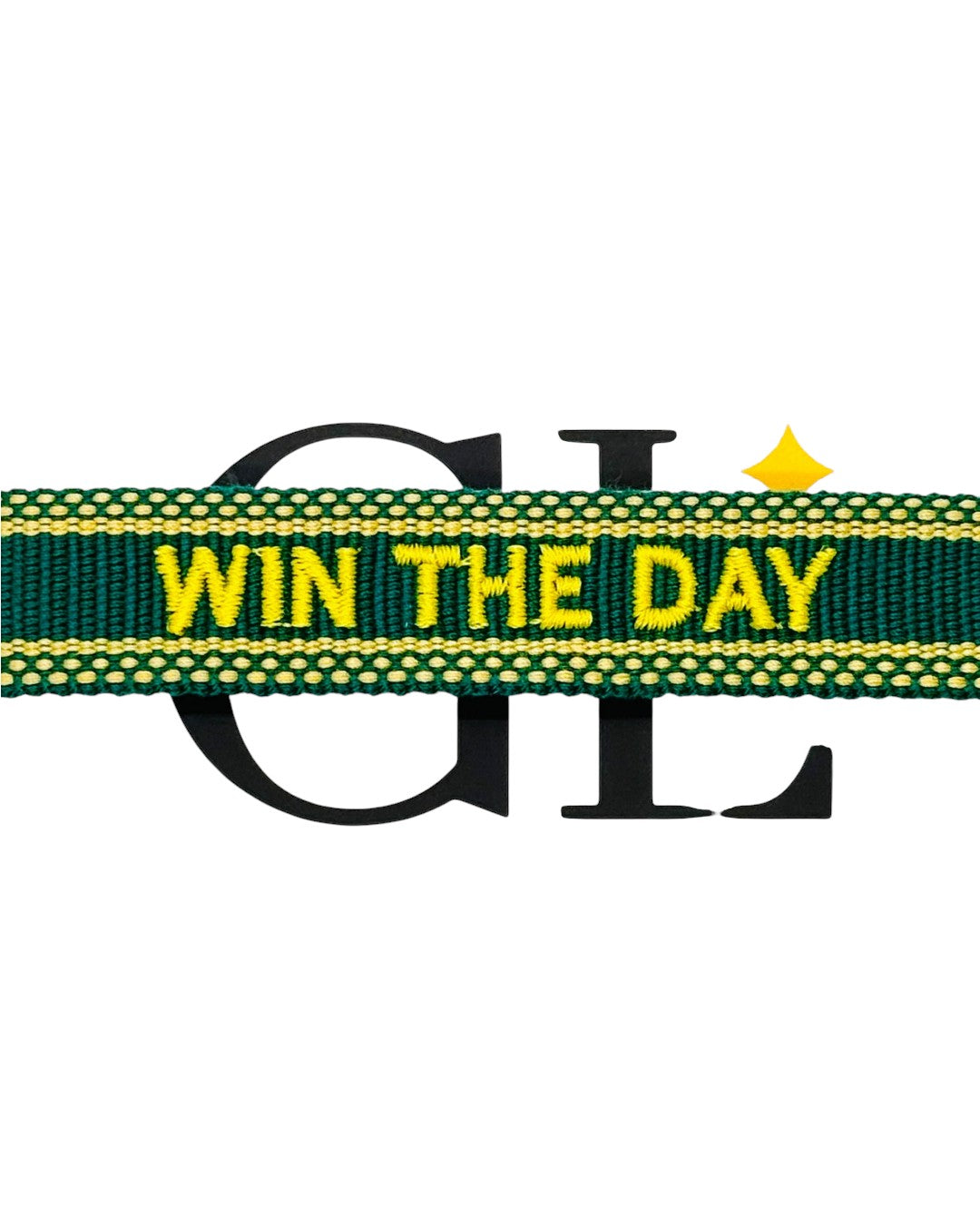 Win The Day Team Tassel Bracelet Green and Yellow