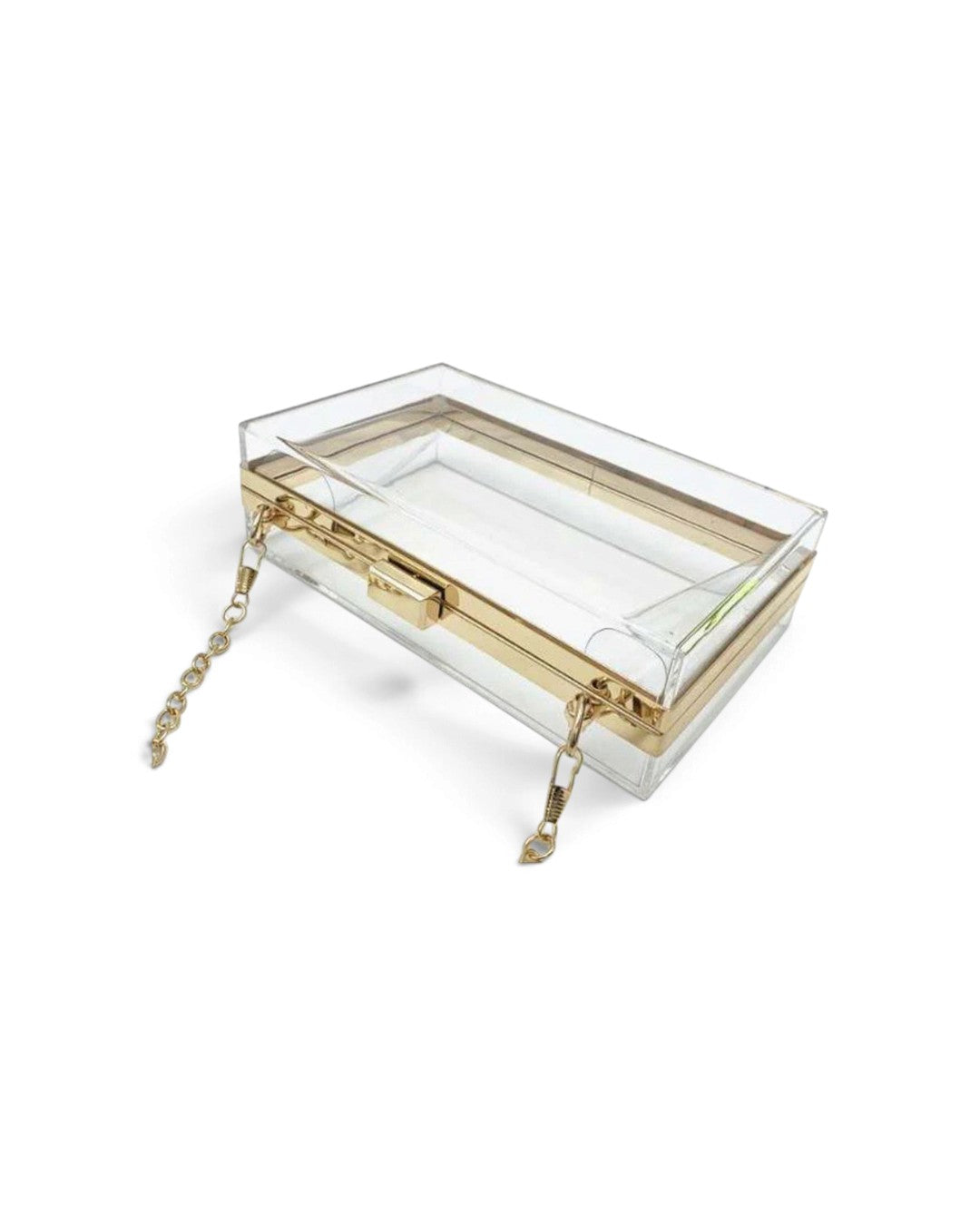 The Shawn Clear Crossbody Handbag Gold