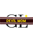 Devil Mom Team Tassel Bracelet Maroon and Gold