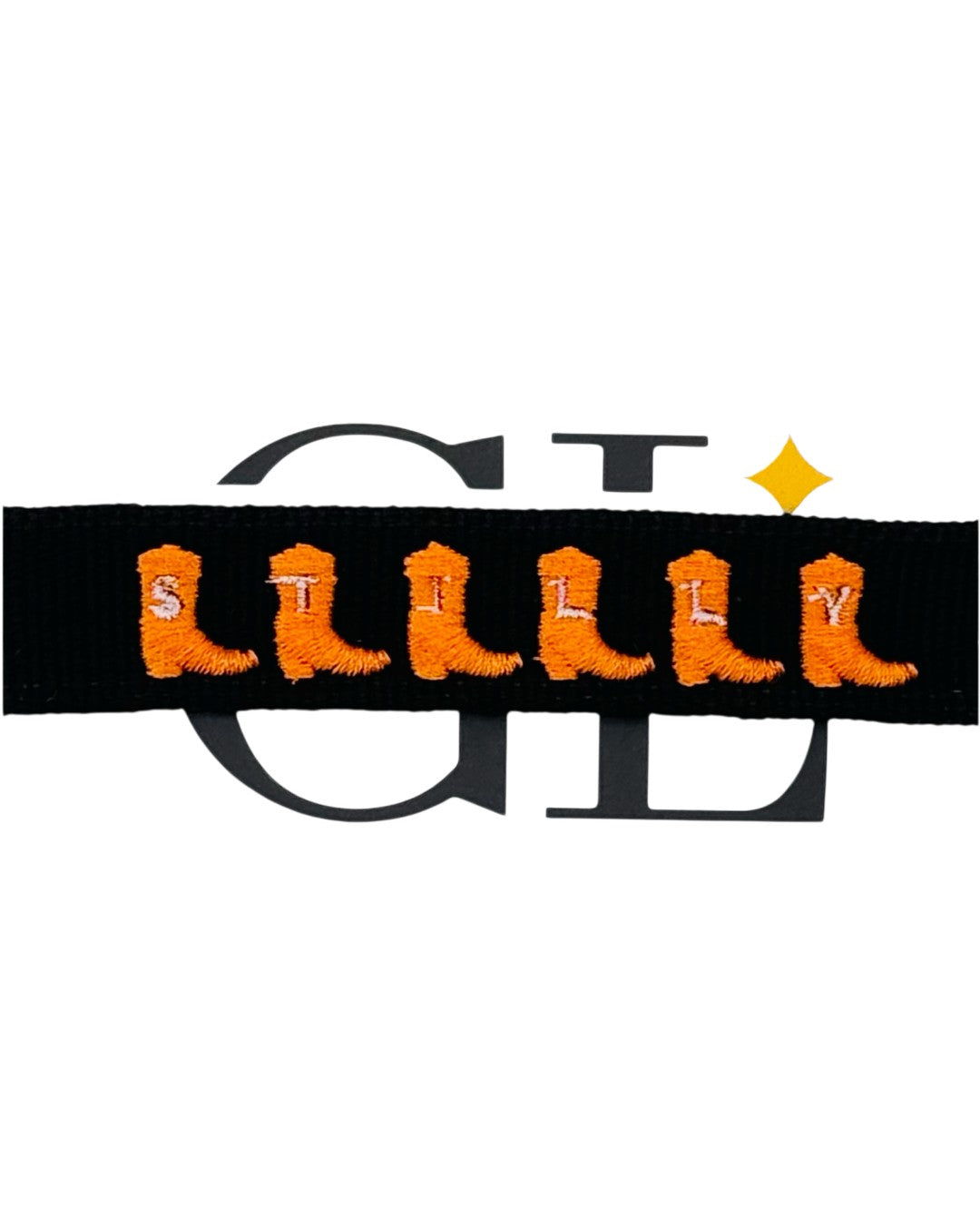 Stilly Boots Team Tassel Bracelet Black and Orange