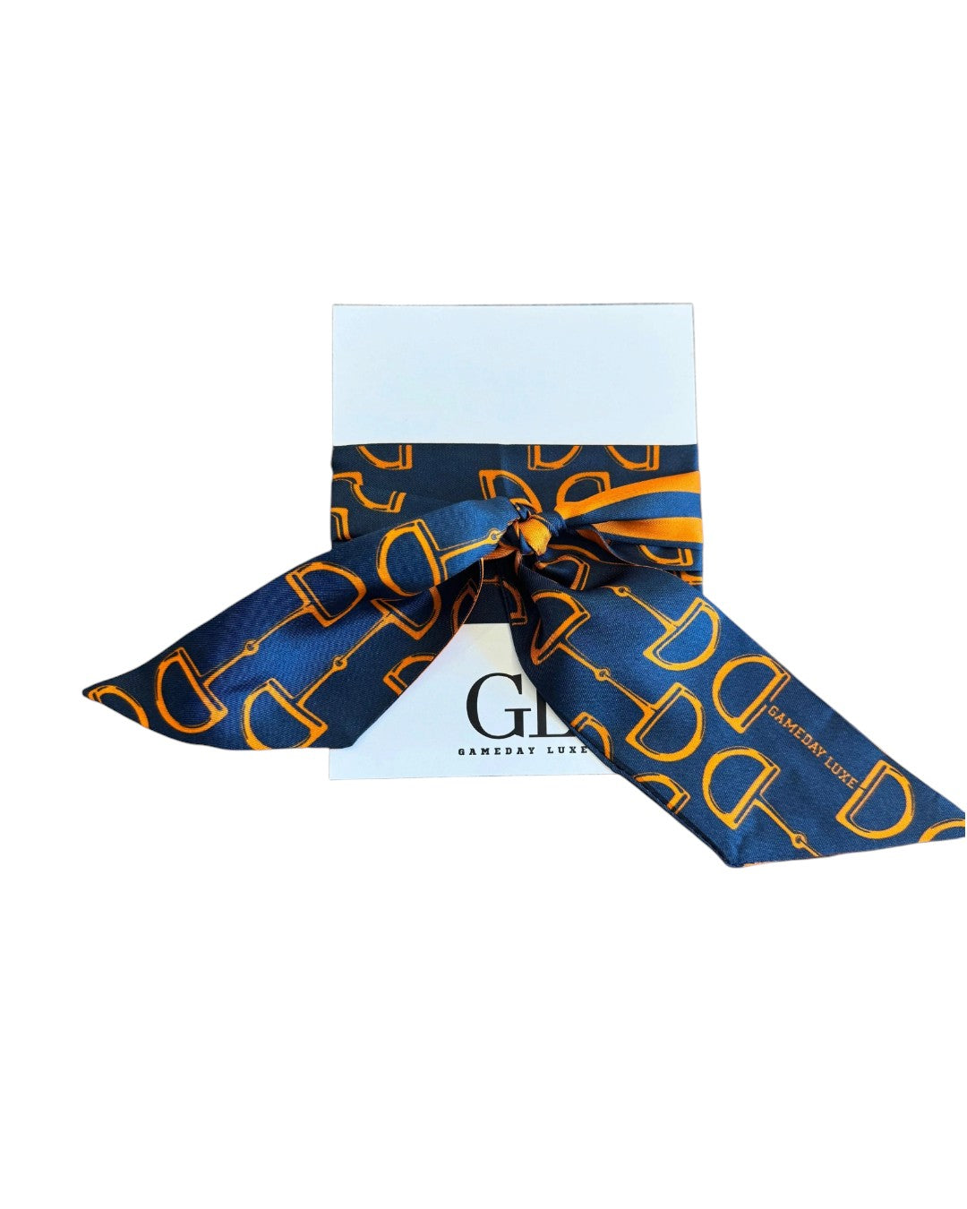 The Gameday Signature  Scarf - Navy and Orange Navy And Orange