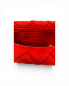Christy Quilted Mini Nylon Handbag Navy