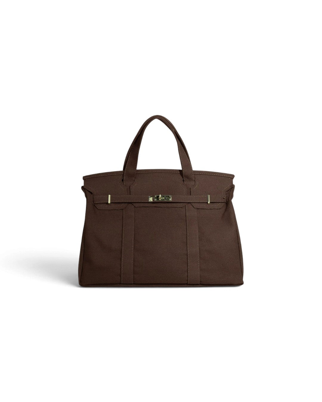 The Weekender Distressed Tote Brown