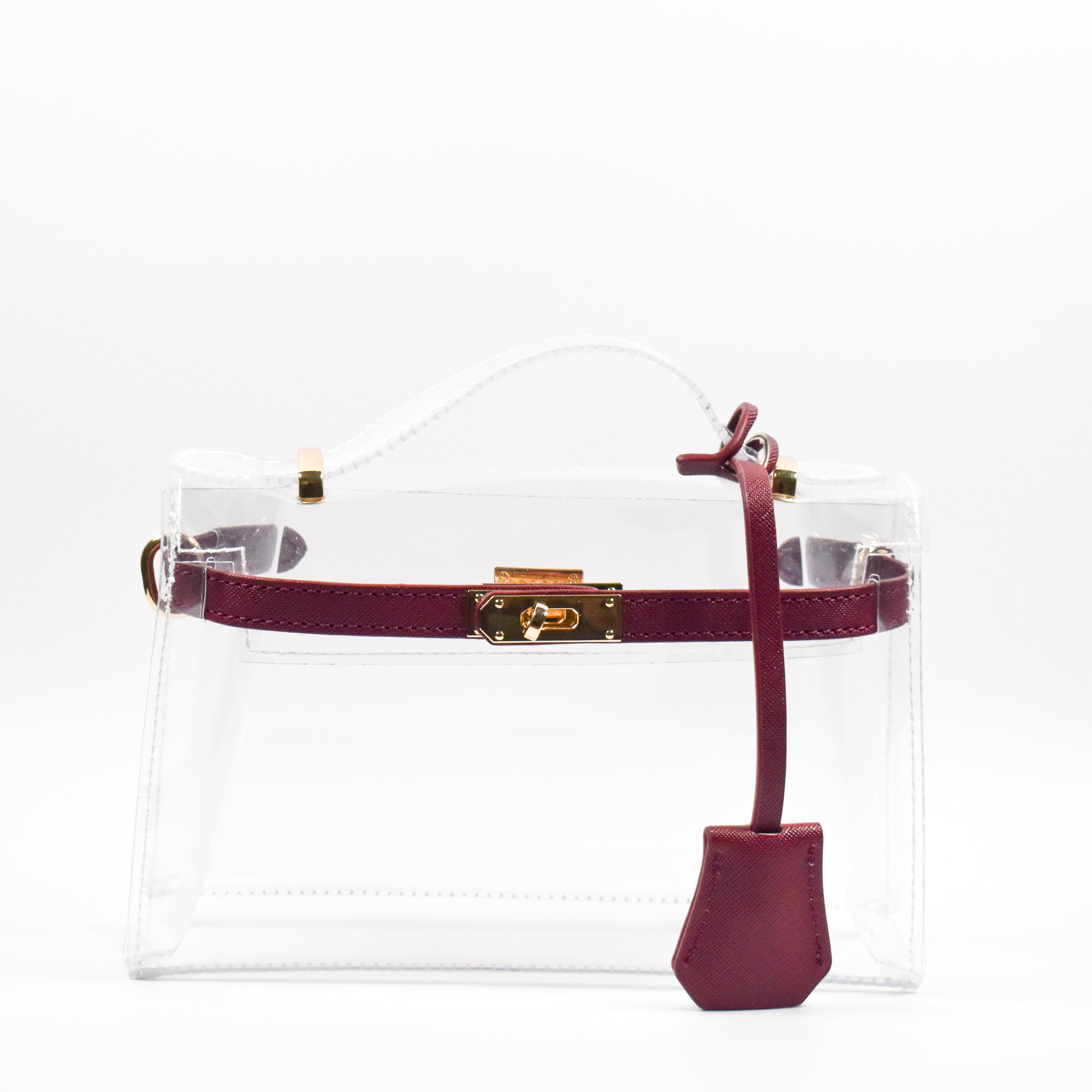 The Mini Andrea Clear Top Handle Bag – Gameday Luxe